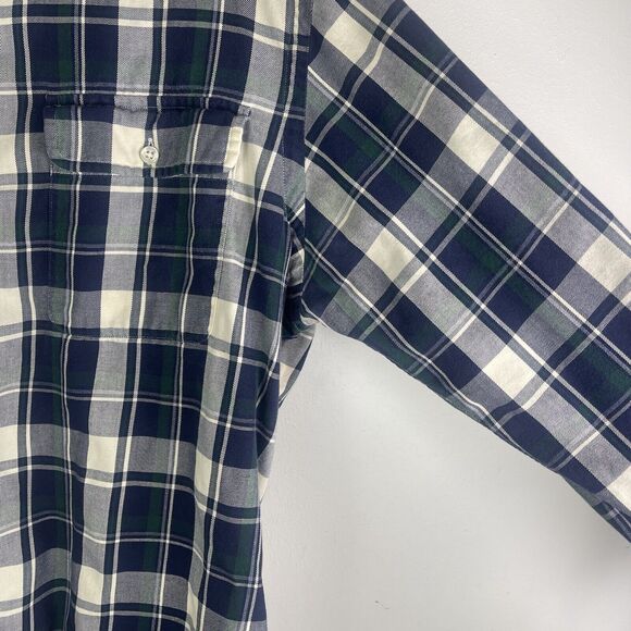 Vtg Polo Ralph Lauren Shirt Mens Classic Fit L Tartan Plaid Long Sleeve Grunge - Picture 3 of 12